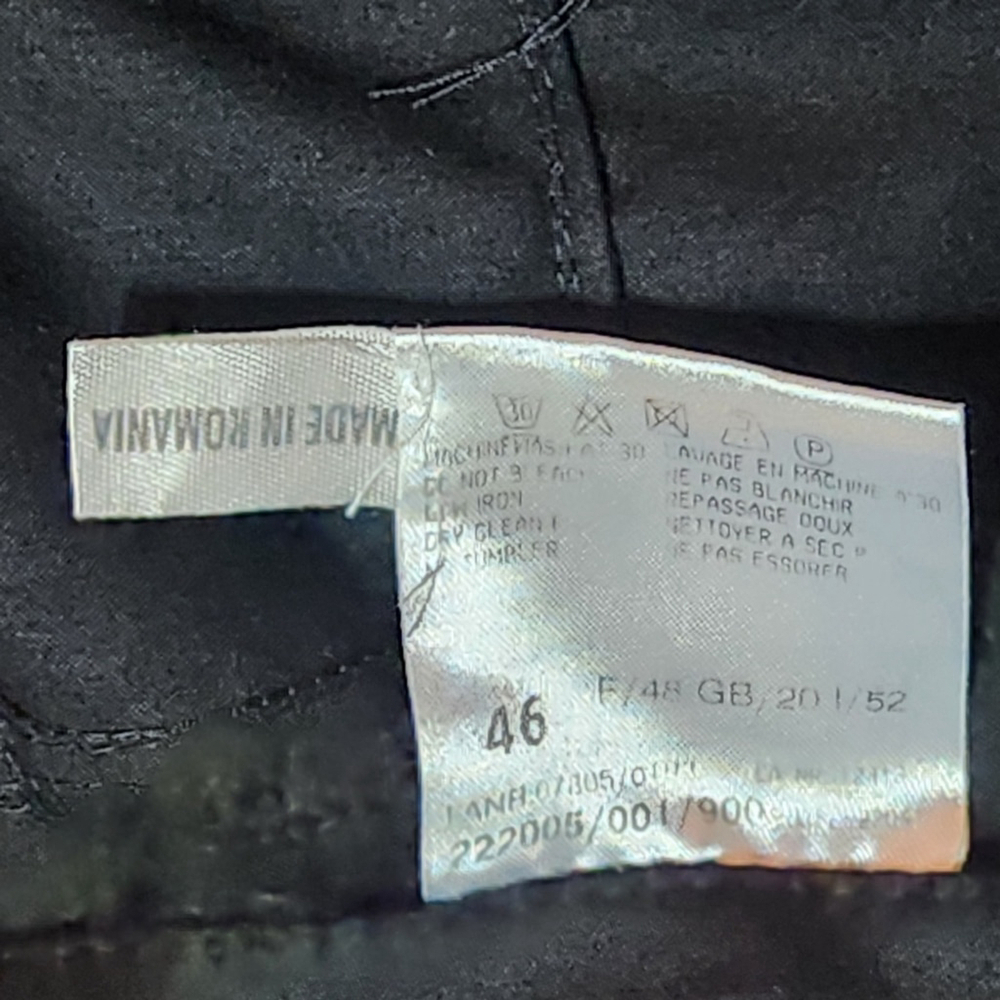 BASLER Black Straight Leg Pants Button Zip Pockets Size 20 - Picture 3 of 9